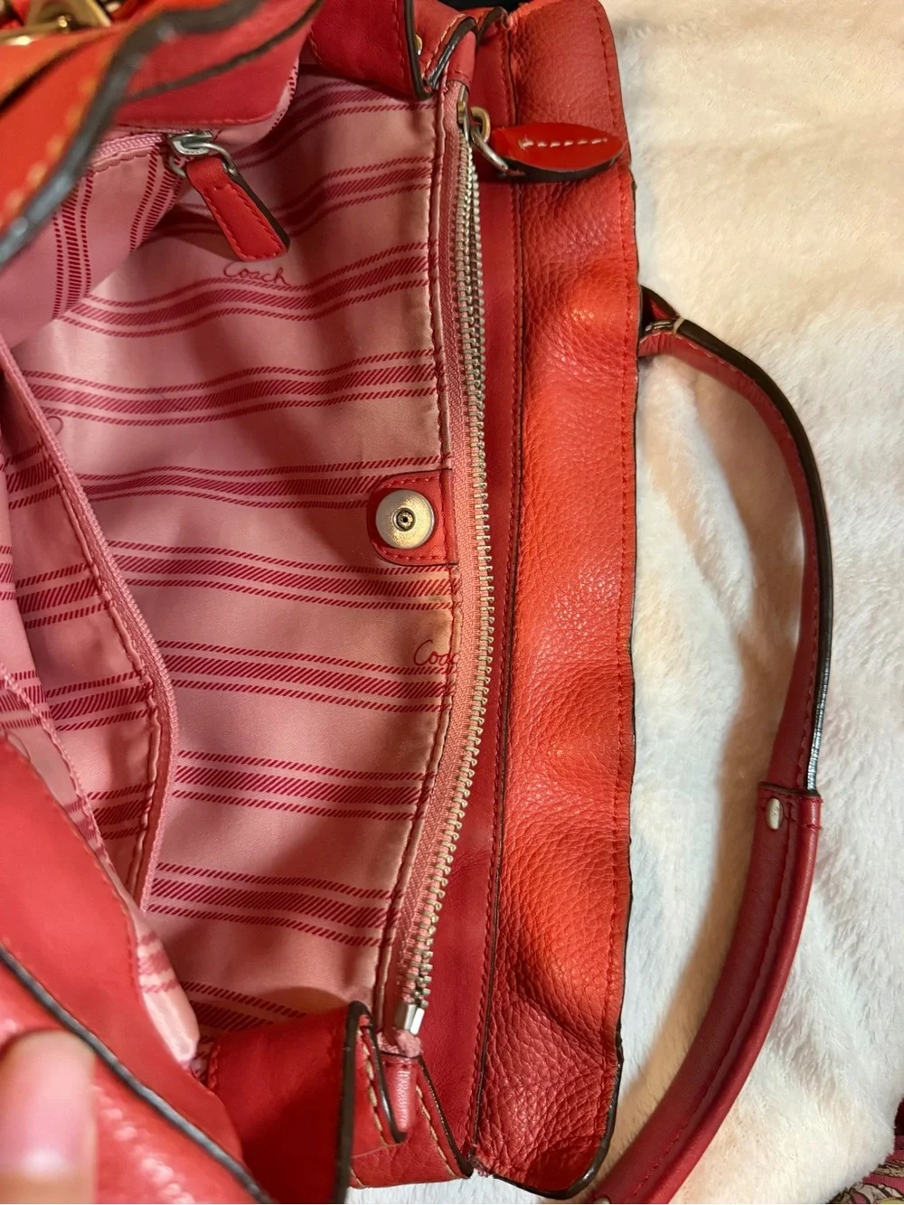 Coach red penelope